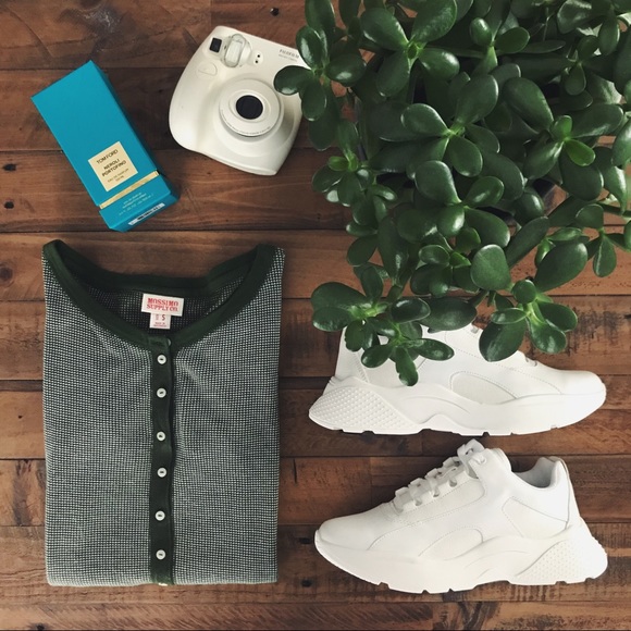 Mossimo Supply Co. Tops - Waffle-Knit Henley Top